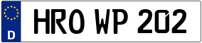 Trailer License Plate